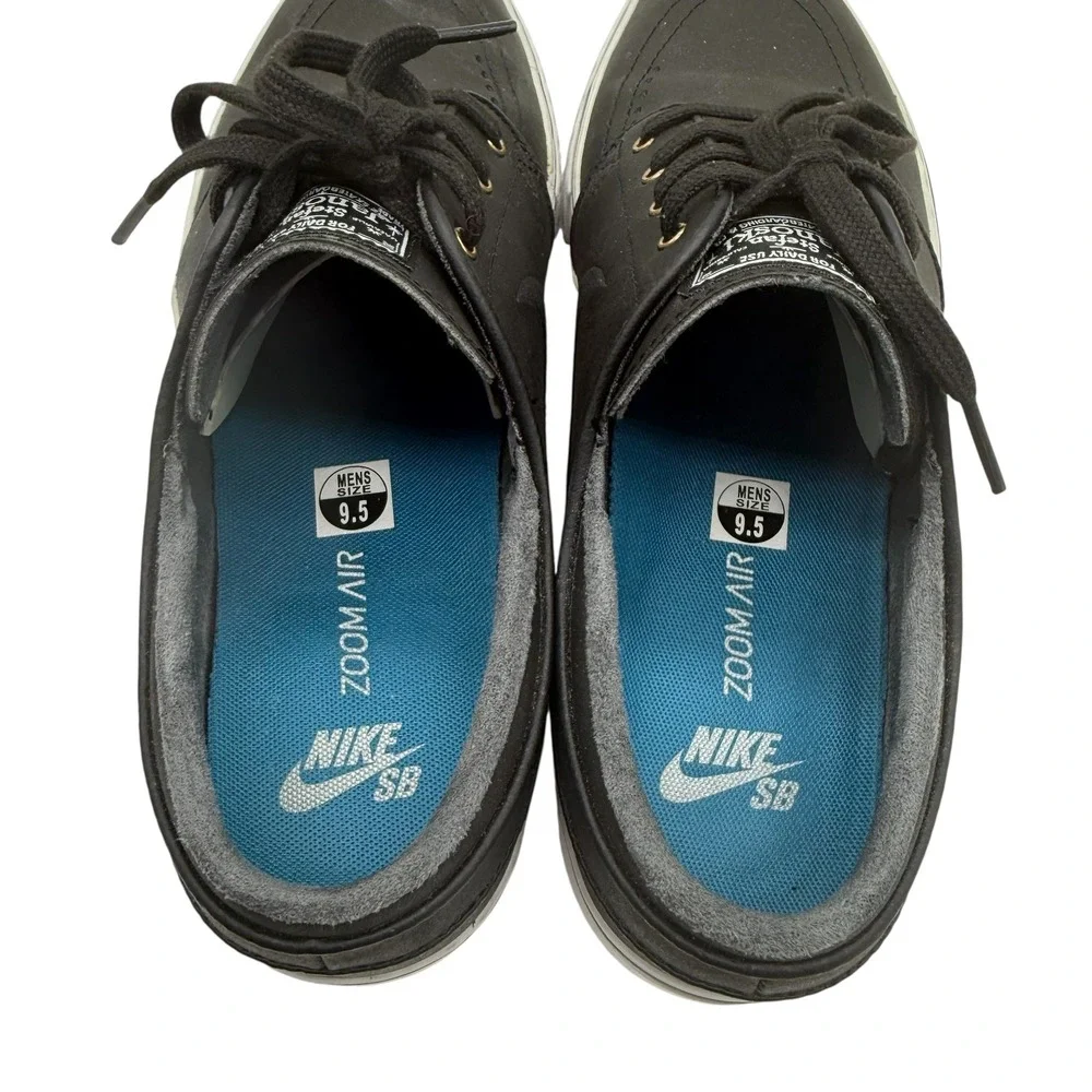 Nike Zoom Stefan Janoski‎ L Shoes Black White Men's Size 9.5